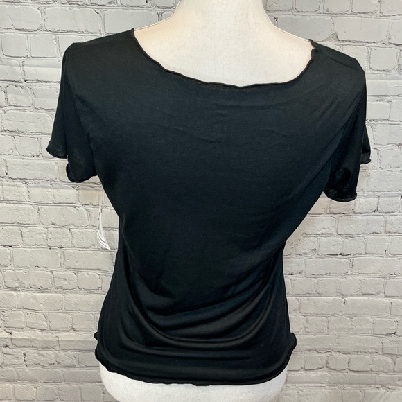 5B STYLE  Bundle of Two Lettuce Edge T-Shirts Black & Floral Print - Large - Picture 5 of 5